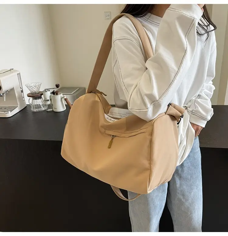 Large Capacity White Cross-Body Bag for Women — feature 26
