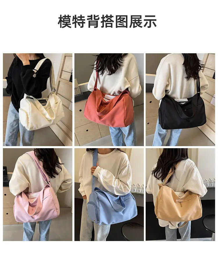 Large Capacity White Cross-Body Bag for Women — feature 3