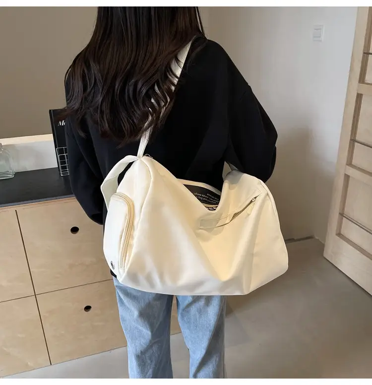 Large Capacity White Cross-Body Bag for Women — feature 32