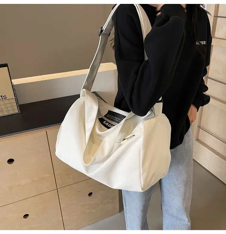 Large Capacity White Cross-Body Bag for Women — feature 33