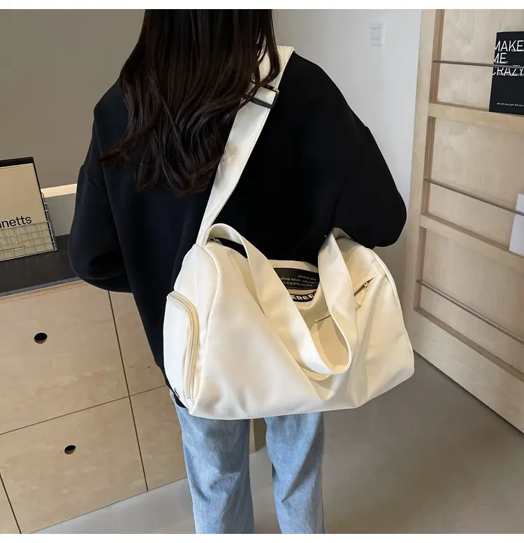 Large Capacity White Cross-Body Bag for Women — feature 34