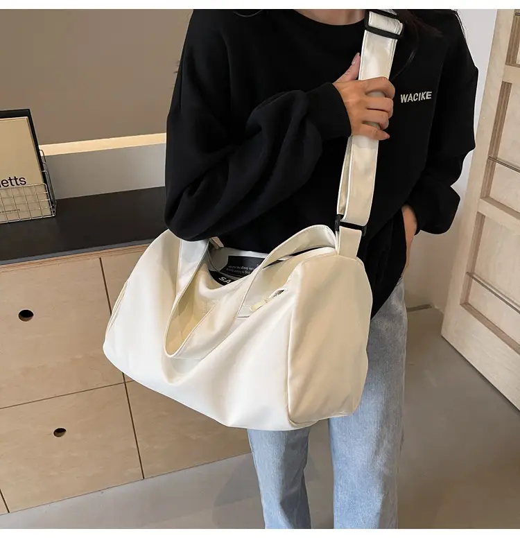 Large Capacity White Cross-Body Bag for Women — feature 35