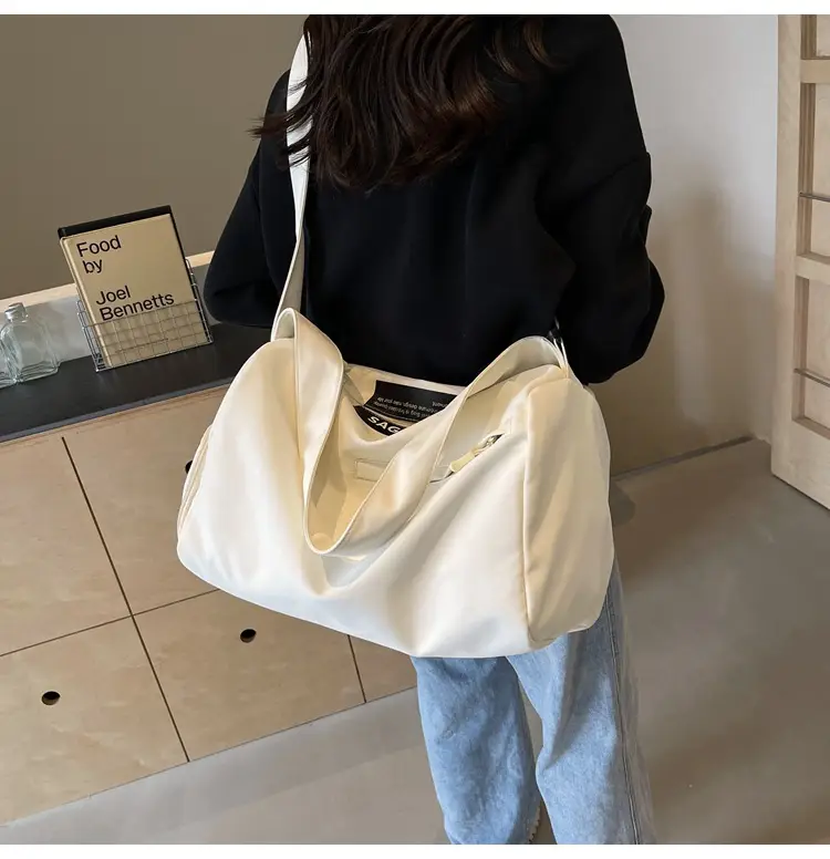 Large Capacity White Cross-Body Bag for Women — feature 36