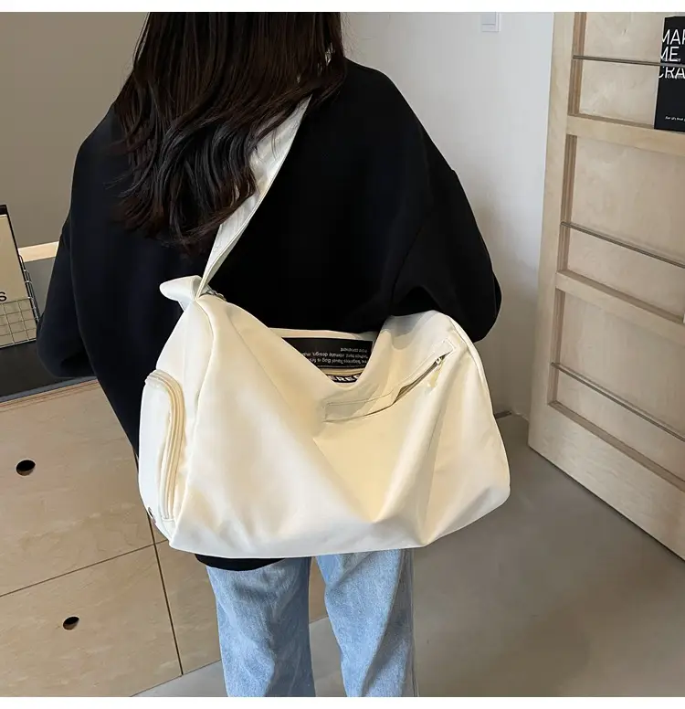 Large Capacity White Cross-Body Bag for Women — feature 38