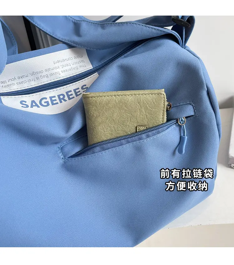 Large Capacity White Cross-Body Bag for Women — feature 4