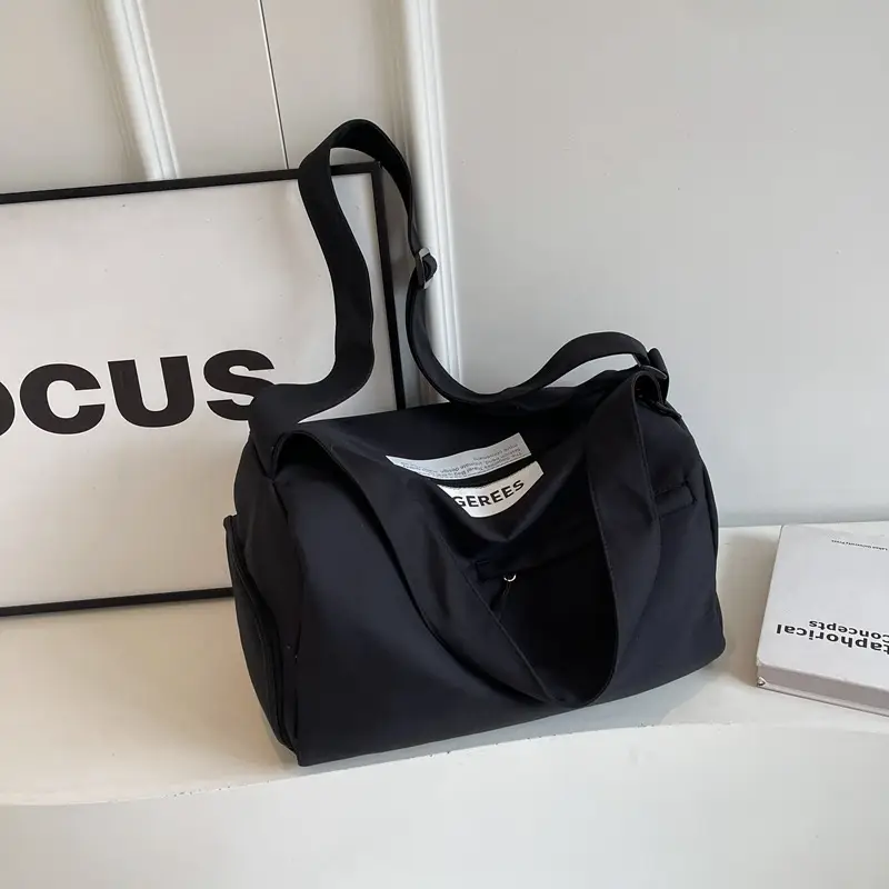 Large Capacity White Cross-Body Bag for Women