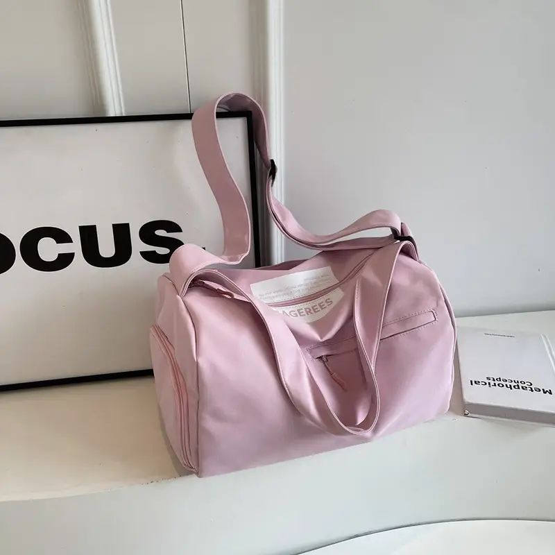 Large Capacity White Cross-Body Bag for Women