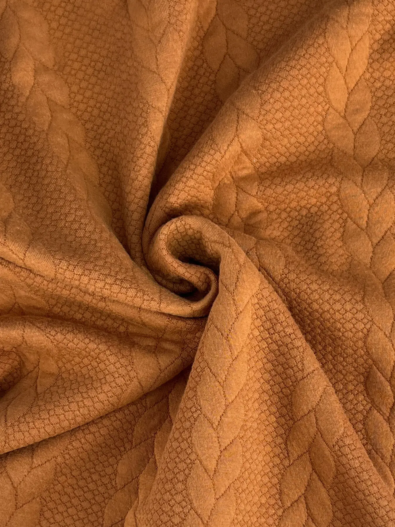 Men's Black Jacquard Sweatshirt with Orange Sleeves — feature 22