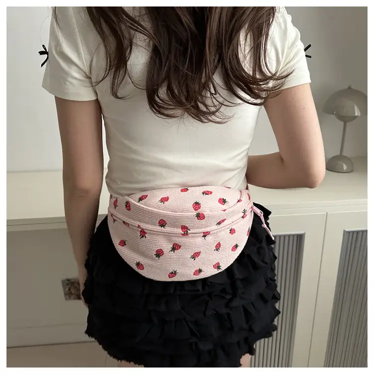 Japanese Style Crossbody Bag Women Pink Rose Print 2024 — feature 21