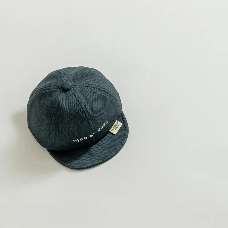 Beige Spring Summer Boys Cap Sun Hat - Image 4