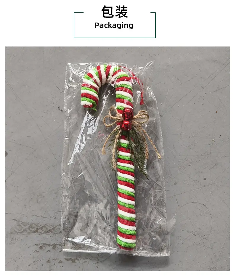 Christmas Candy Stick Hooks Red White Walking Stick Decor — feature 15