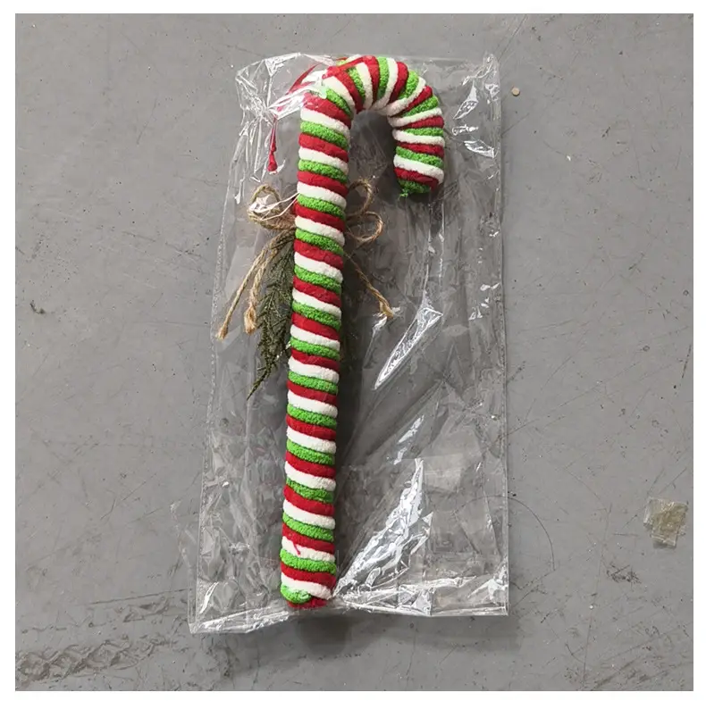 Christmas Candy Stick Hooks Red White Walking Stick Decor — feature 16