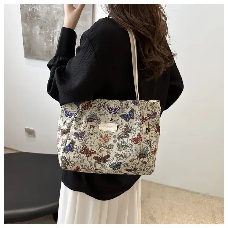 Women's Woven Floral Shoulder Bag 2024 Spring Summer — feature 12