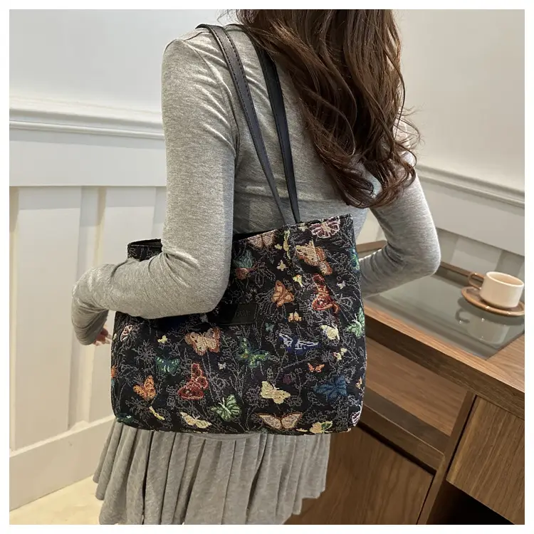 Women's Woven Floral Shoulder Bag 2024 Spring Summer — feature 15