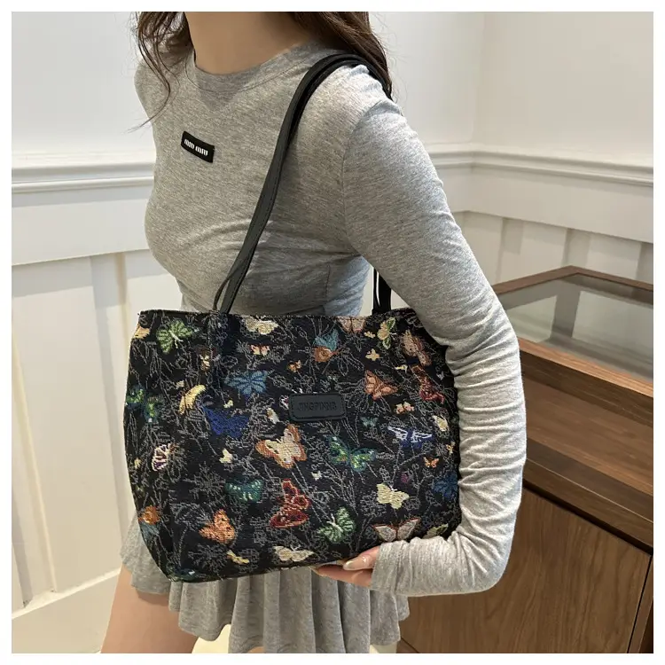 Women's Woven Floral Shoulder Bag 2024 Spring Summer — feature 16
