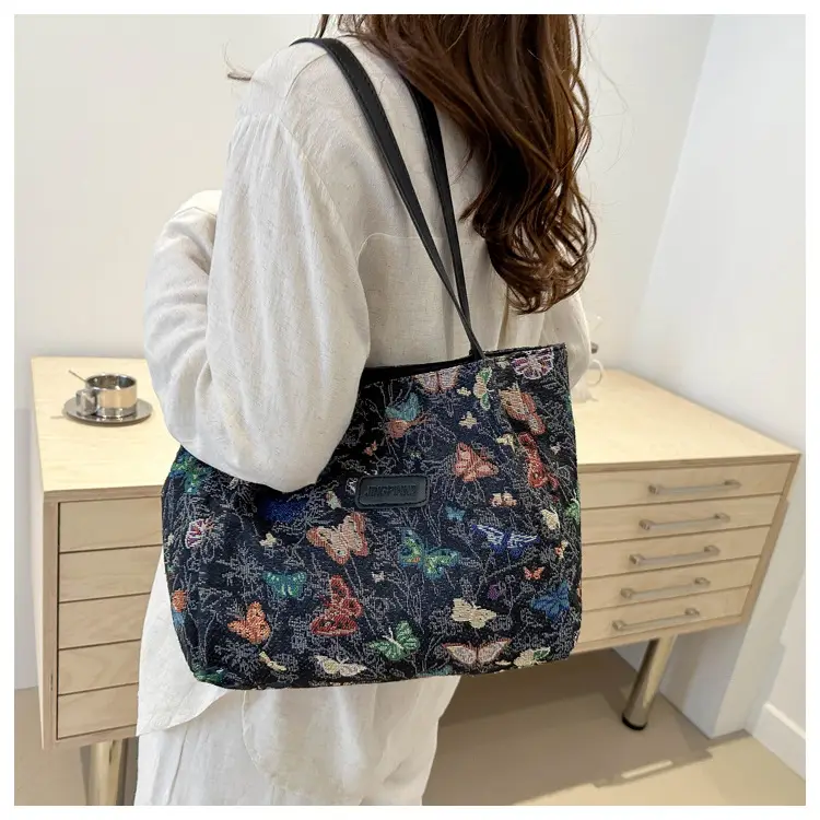 Women's Woven Floral Shoulder Bag 2024 Spring Summer — feature 17