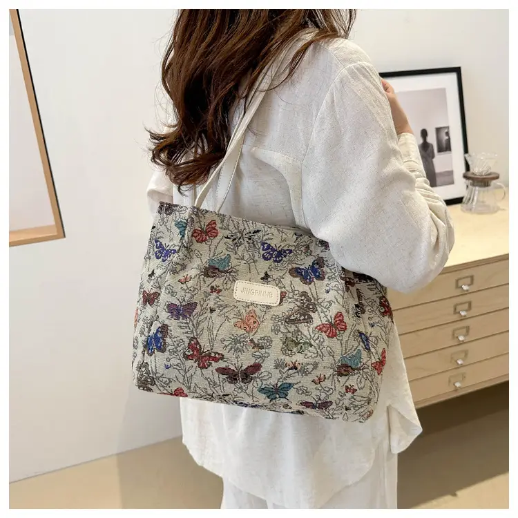 Women's Woven Floral Shoulder Bag 2024 Spring Summer — feature 18