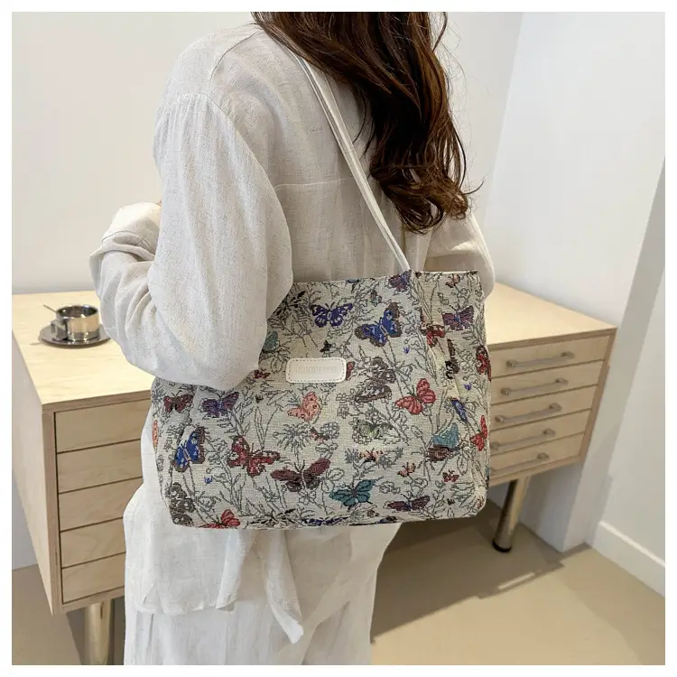 Women's Woven Floral Shoulder Bag 2024 Spring Summer — feature 19