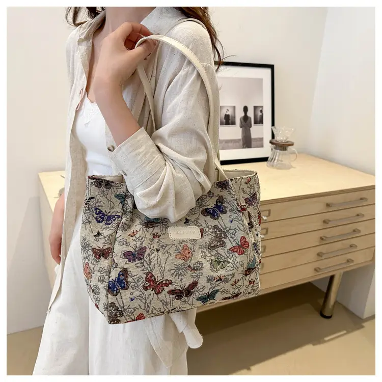 Women's Woven Floral Shoulder Bag 2024 Spring Summer — feature 20