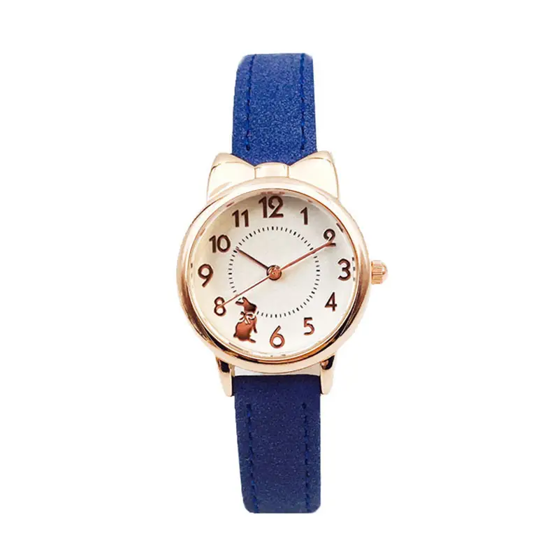 Girls Pink Leather Watch Korean Style Electronic Quartz - Image 12