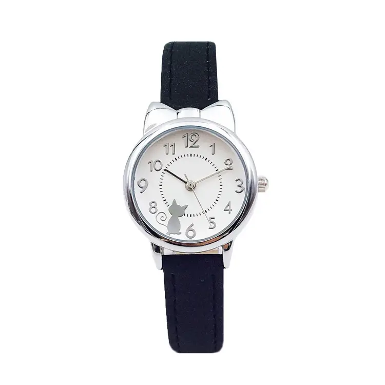 Girls Pink Leather Watch Korean Style Electronic Quartz - Image 6