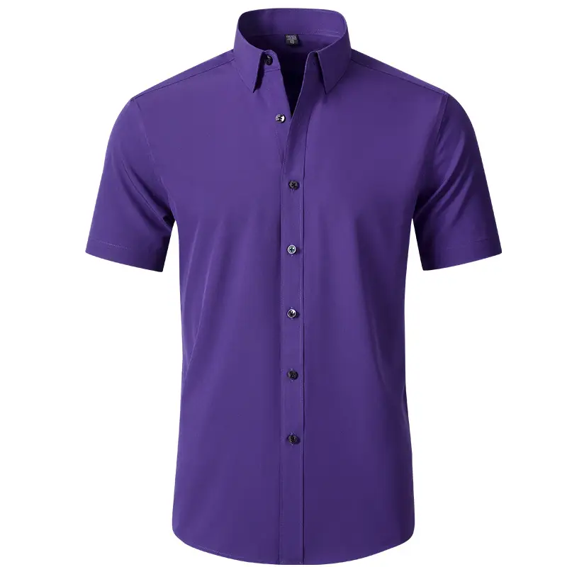 D3110 dark purple short sleeve