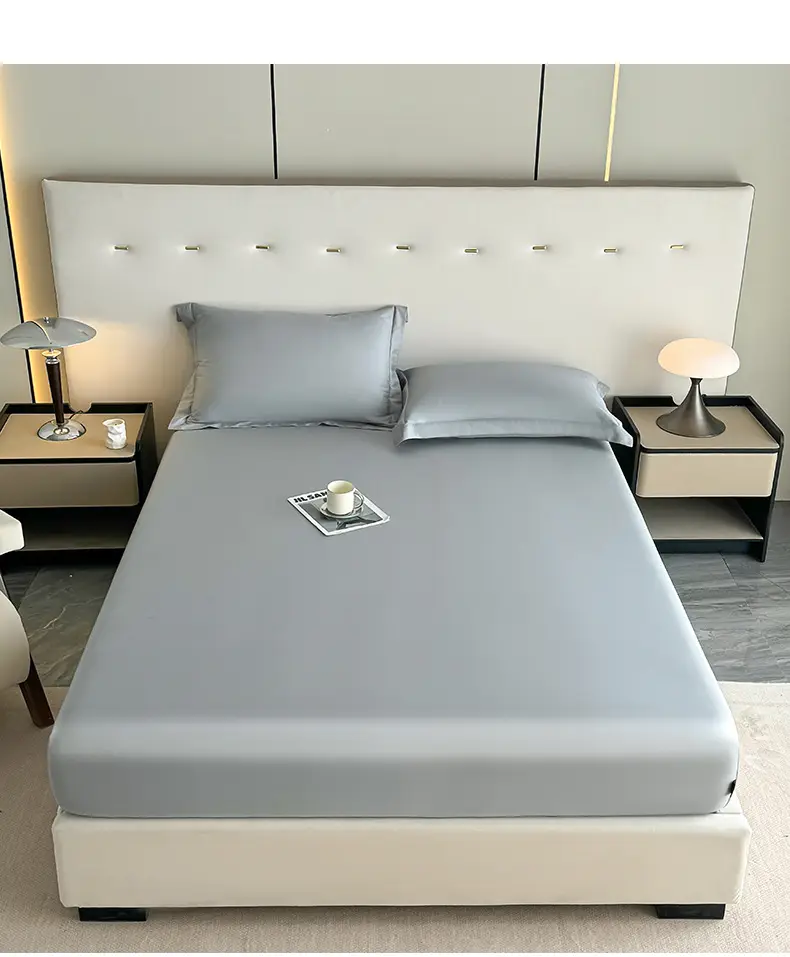 Light Luxury High-end 100 Long-staple Cotton Bed Cover Single-piece All-cotton Mattress Protective Cover All-cotton Bedspread Bedding 4 — feature 19