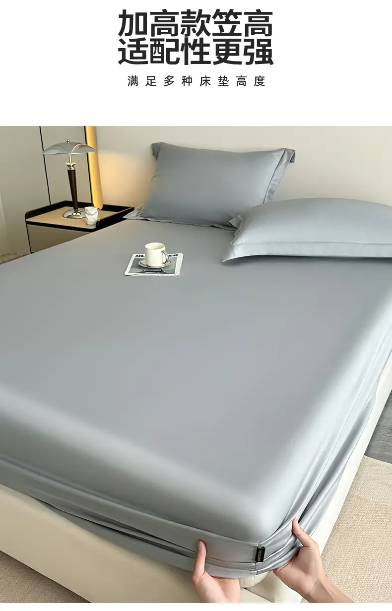 Light Luxury High-end 100 Long-staple Cotton Bed Cover Single-piece All-cotton Mattress Protective Cover All-cotton Bedspread Bedding 4 — feature 8