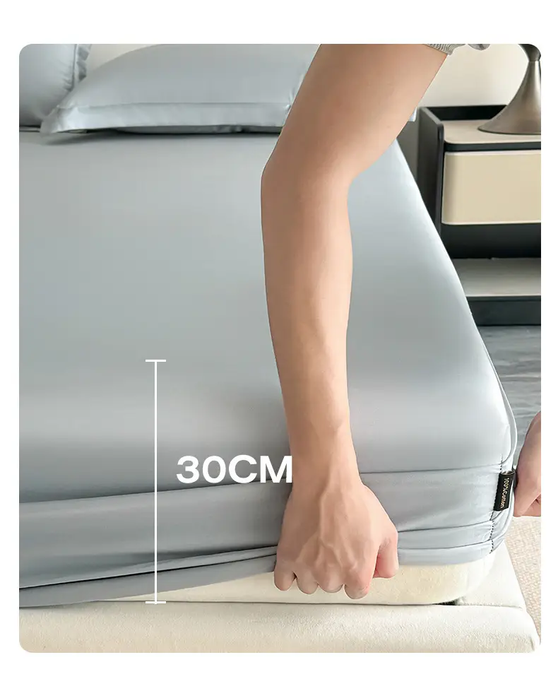 Light Luxury High-end 100 Long-staple Cotton Bed Cover Single-piece All-cotton Mattress Protective Cover All-cotton Bedspread Bedding 4 — feature 9