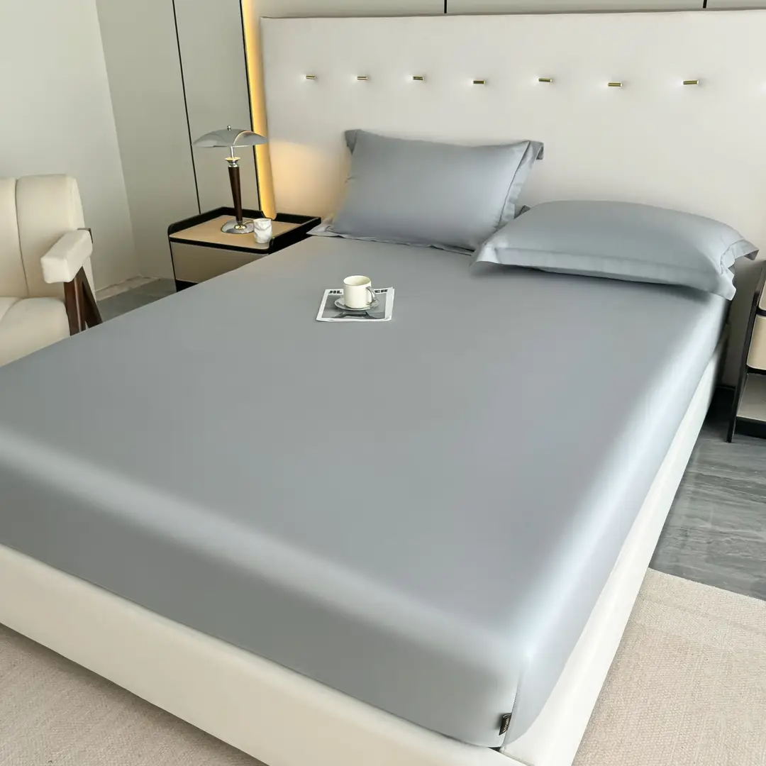 Light Luxury High-end 100 Long-staple Cotton Bed Cover Single-piece All-cotton Mattress Protective Cover All-cotton Bedspread Bedding 4