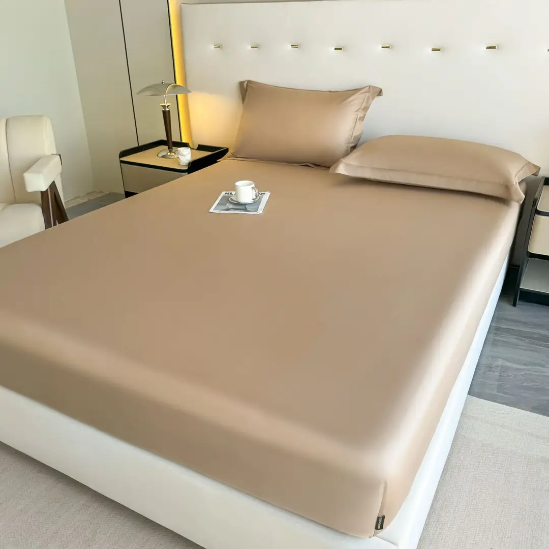 Light Luxury High-end 100 Long-staple Cotton Bed Cover Single-piece All-cotton Mattress Protective Cover All-cotton Bedspread Bedding 4