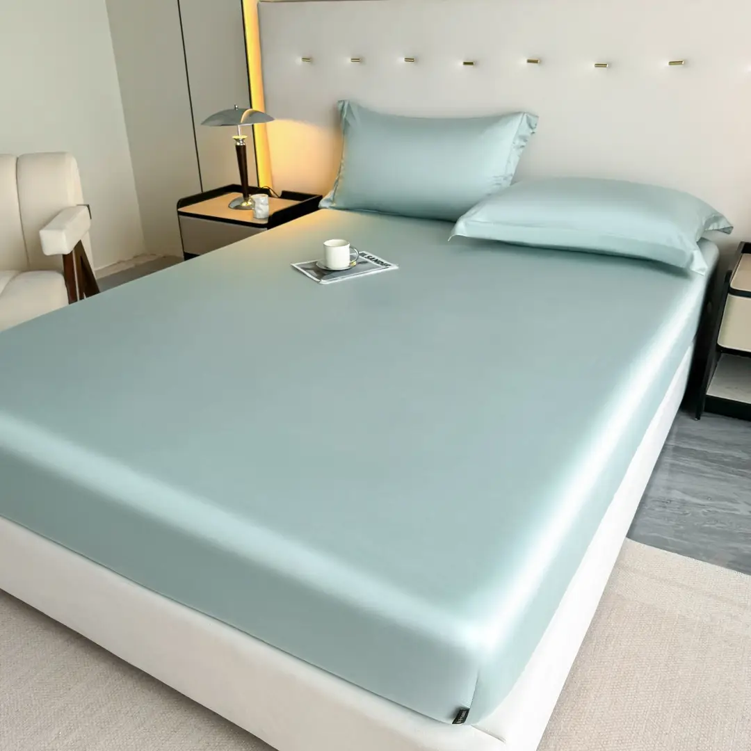 Light Luxury High-end 100 Long-staple Cotton Bed Cover Single-piece All-cotton Mattress Protective Cover All-cotton Bedspread Bedding 4