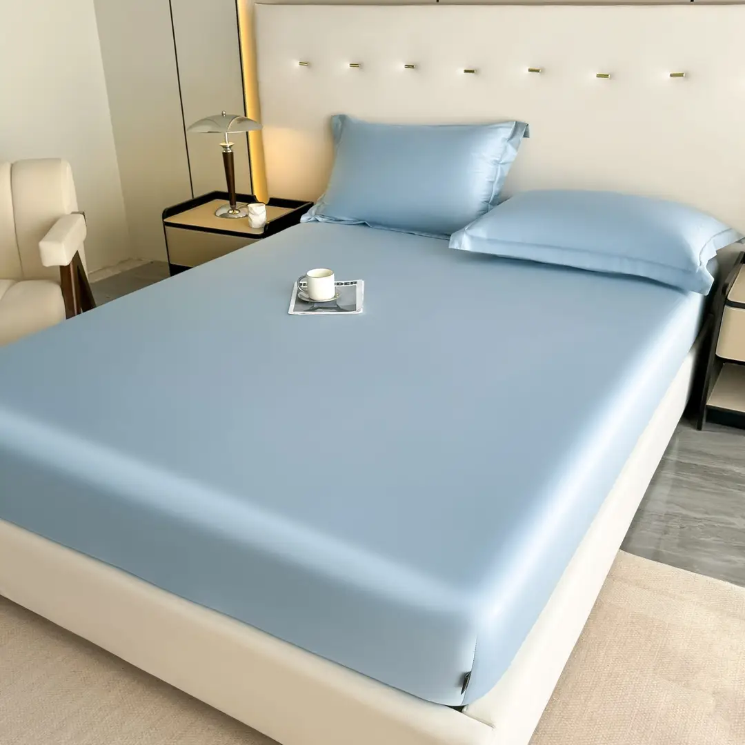 Light Luxury High-end 100 Long-staple Cotton Bed Cover Single-piece All-cotton Mattress Protective Cover All-cotton Bedspread Bedding 4