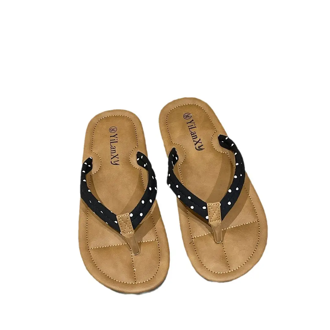 Dot Flip-Flops Women 2024 New Summer Fashion Outer Wear Flat Thong plus size Women's Sandals and Slippers - Image 14
