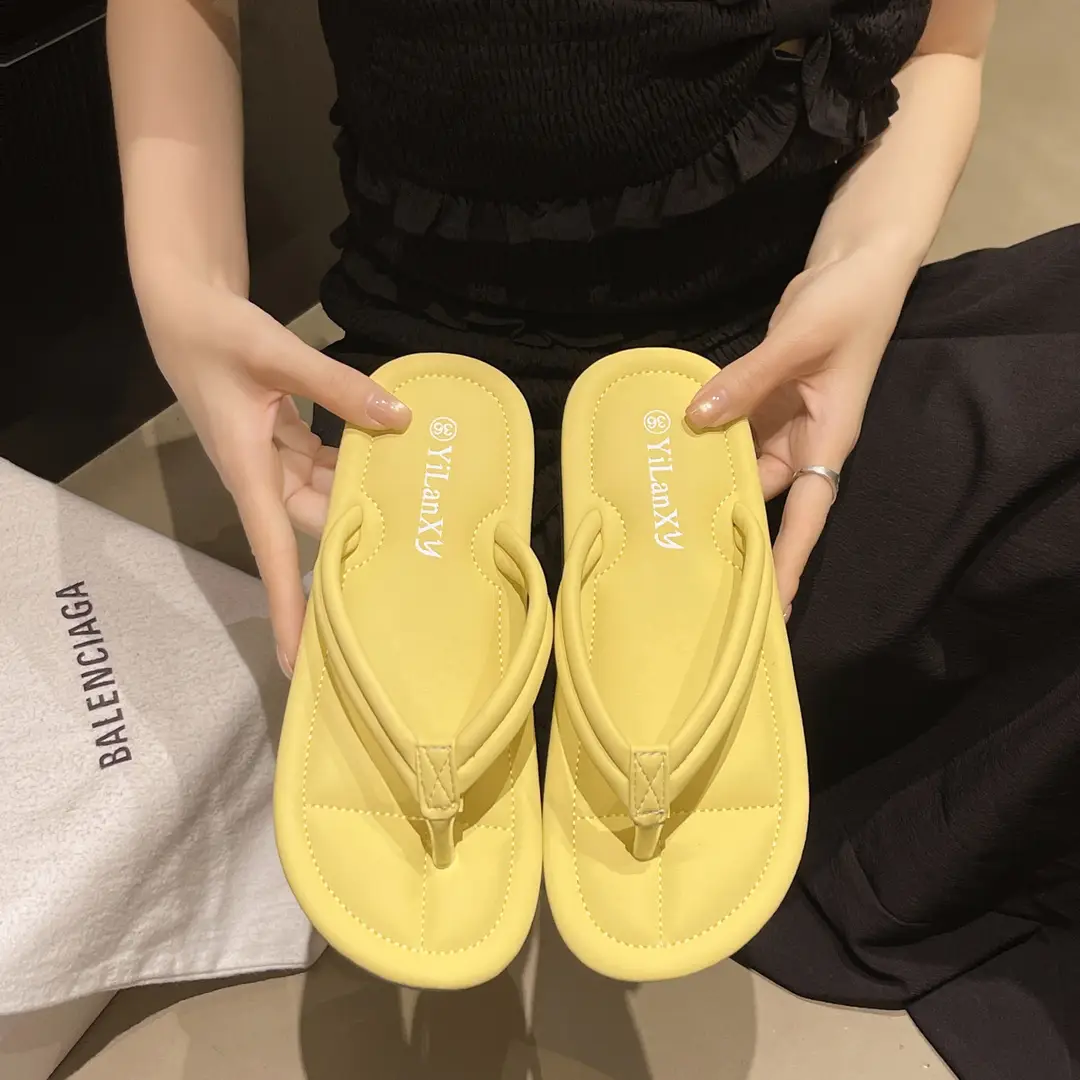 Dot Flip-Flops Women 2024 New Summer Fashion Outer Wear Flat Thong plus size Women's Sandals and Slippers - Image 5