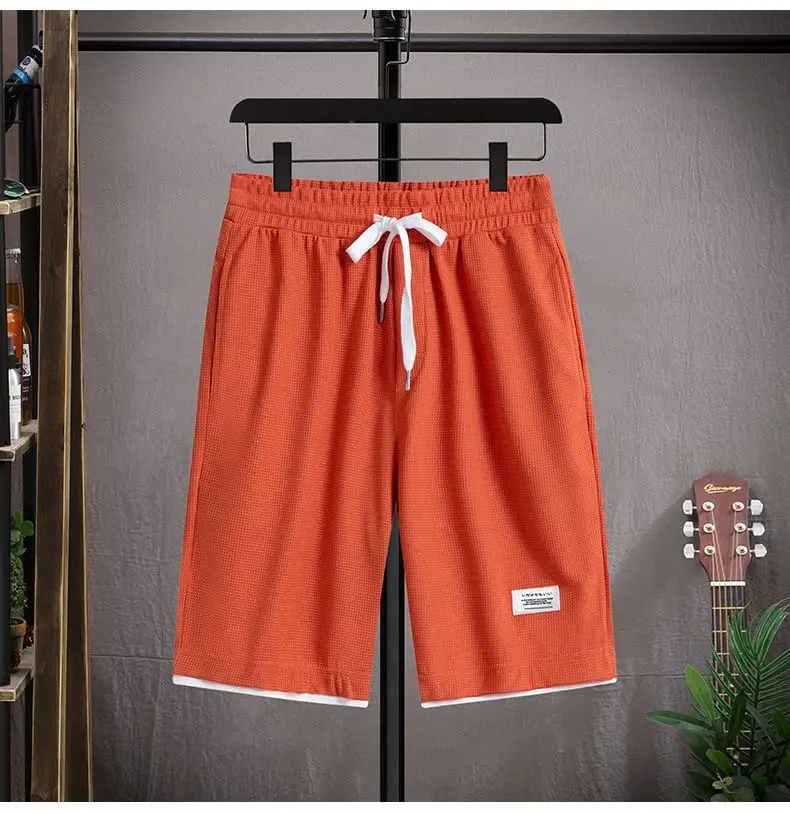 Men Ice Silk Shorts Set with Half-Sleeve T-Shirt — feature 12