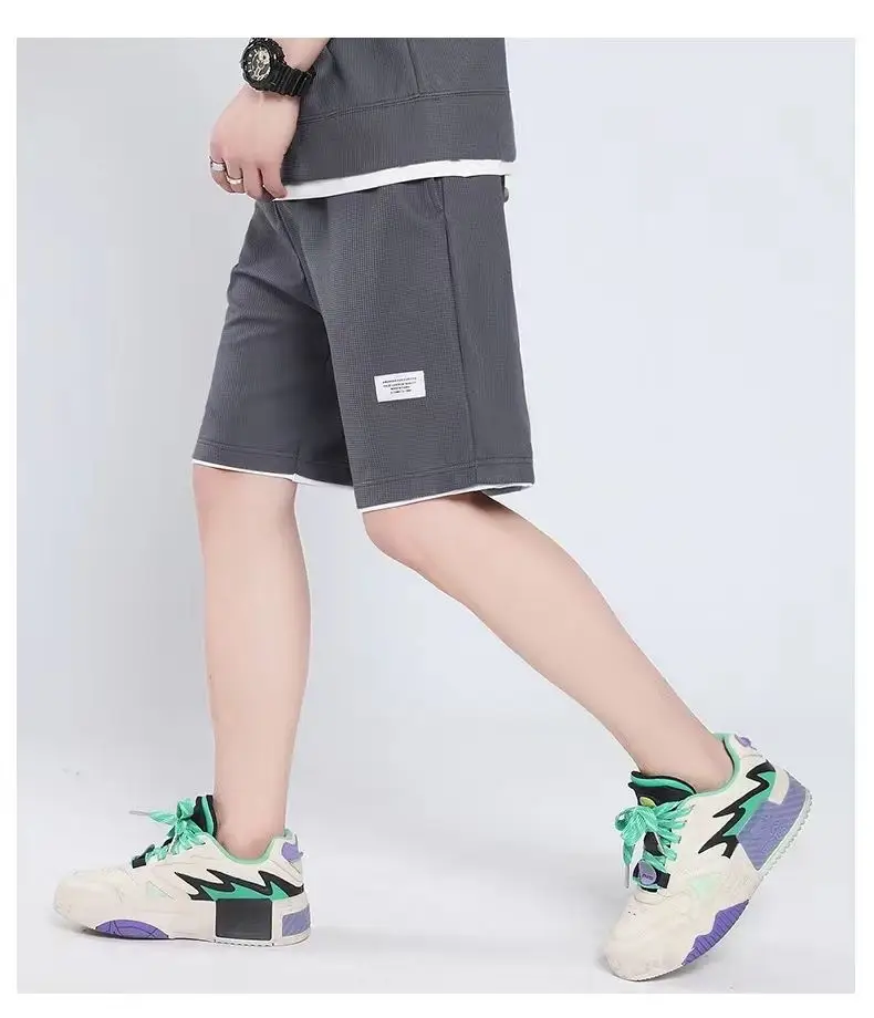 Men Ice Silk Shorts Set with Half-Sleeve T-Shirt — feature 5