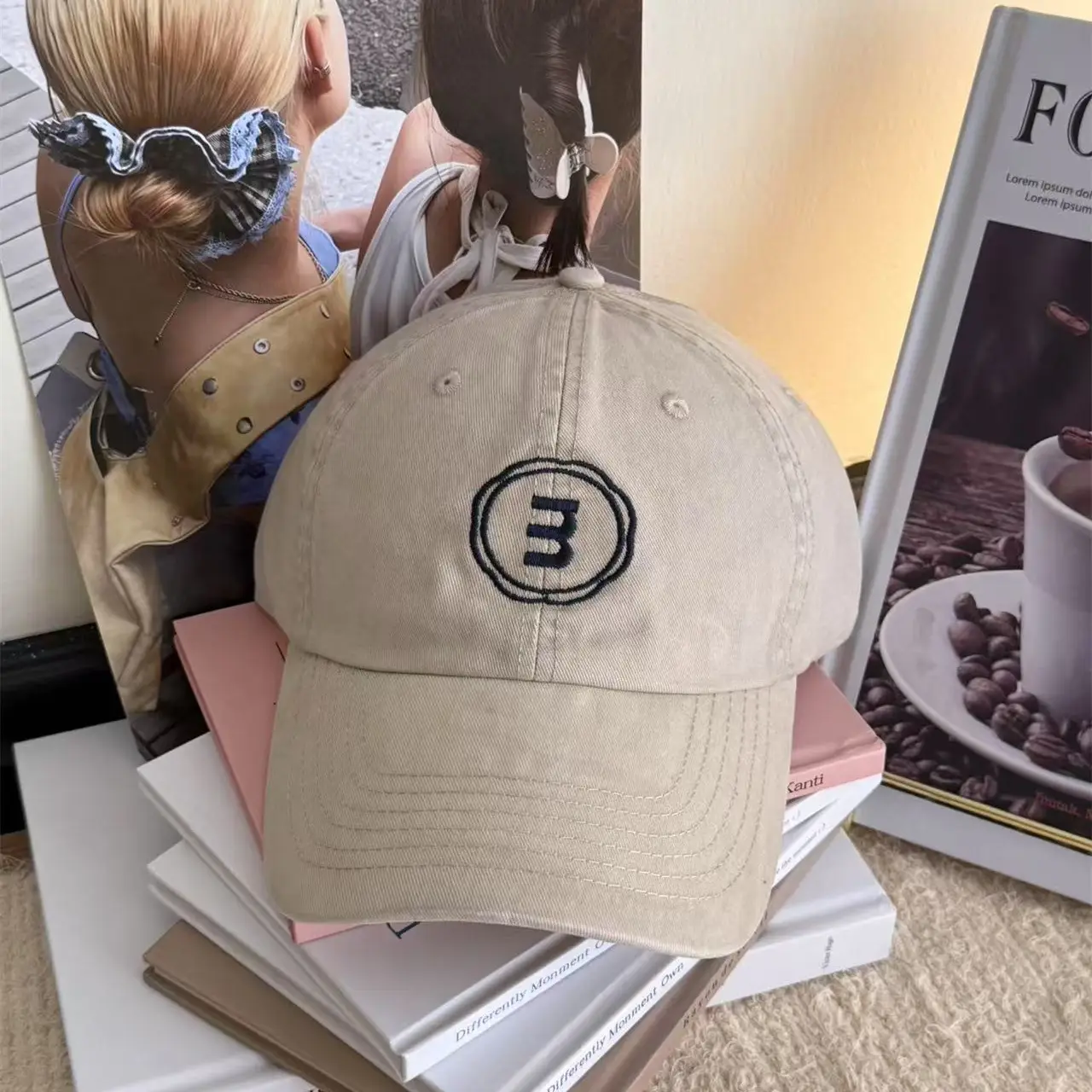 Unisex Embroidered Baseball Cap with Letter Design - Image 4