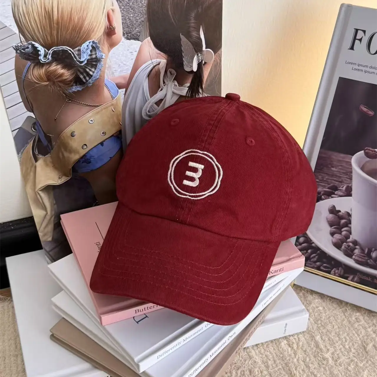 Unisex Embroidered Baseball Cap with Letter Design - Image 5