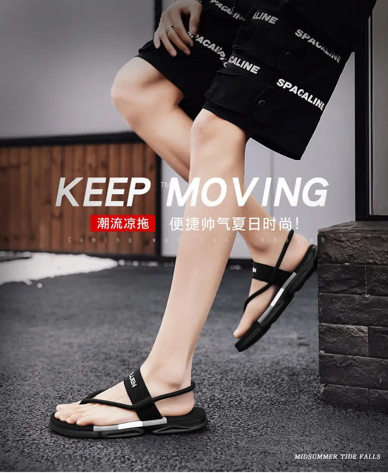 Summer 2025 New Style Flip-Flops for Men, Trendy Outdoor Beach Sandals, Non-Slip, Odor-Resistant, Wear-Resistant Casual Thong Sandals — feature 1