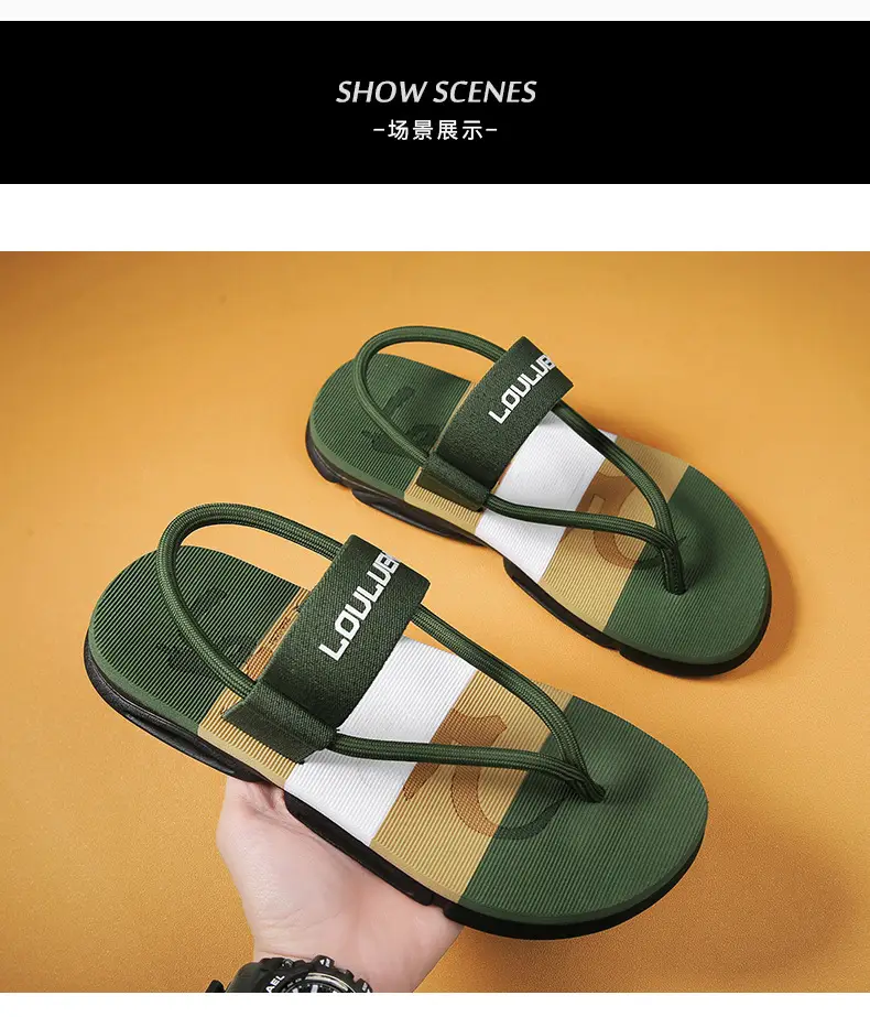 Summer 2025 New Style Flip-Flops for Men, Trendy Outdoor Beach Sandals, Non-Slip, Odor-Resistant, Wear-Resistant Casual Thong Sandals — feature 10