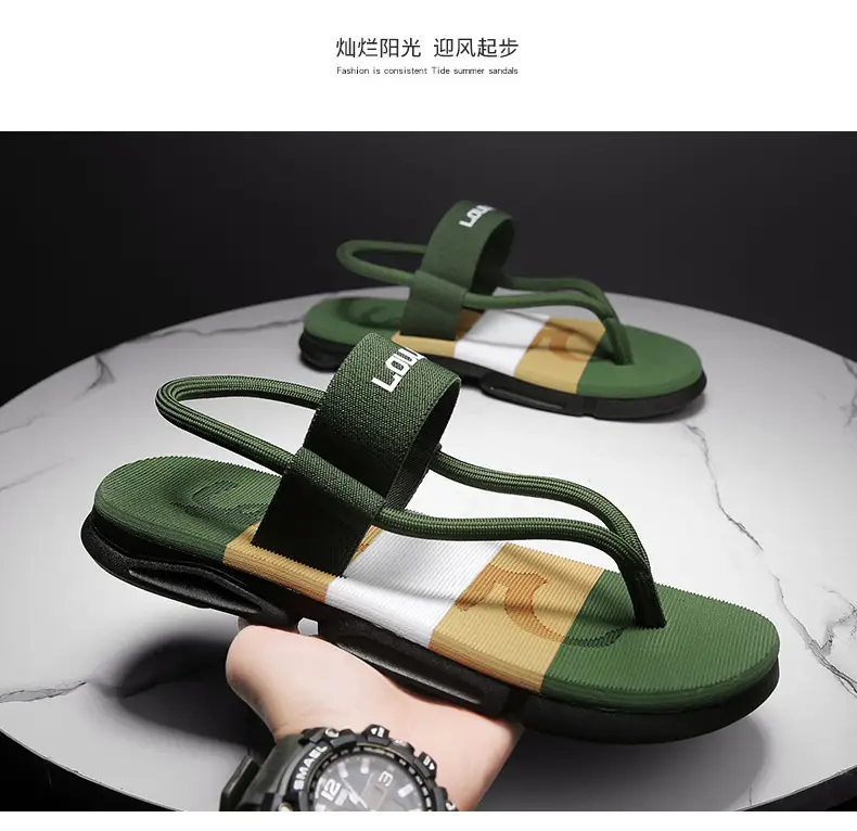 Summer 2025 New Style Flip-Flops for Men, Trendy Outdoor Beach Sandals, Non-Slip, Odor-Resistant, Wear-Resistant Casual Thong Sandals — feature 11