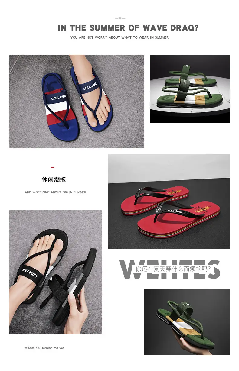 Summer 2025 New Style Flip-Flops for Men, Trendy Outdoor Beach Sandals, Non-Slip, Odor-Resistant, Wear-Resistant Casual Thong Sandals — feature 2