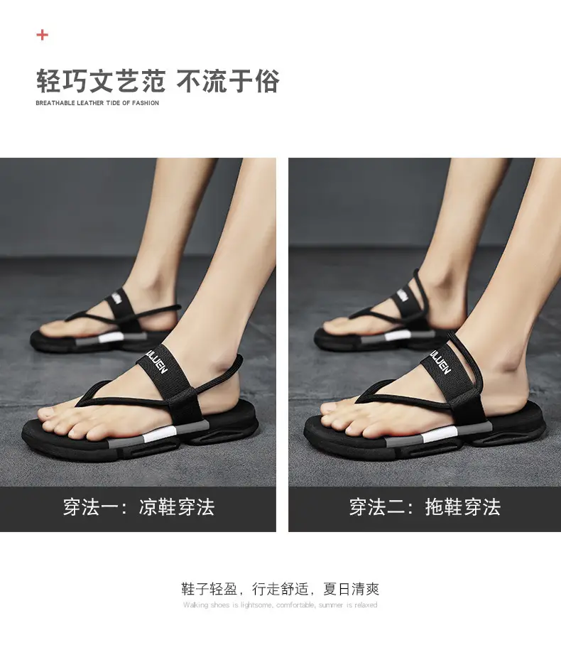 Summer 2025 New Style Flip-Flops for Men, Trendy Outdoor Beach Sandals, Non-Slip, Odor-Resistant, Wear-Resistant Casual Thong Sandals — feature 6
