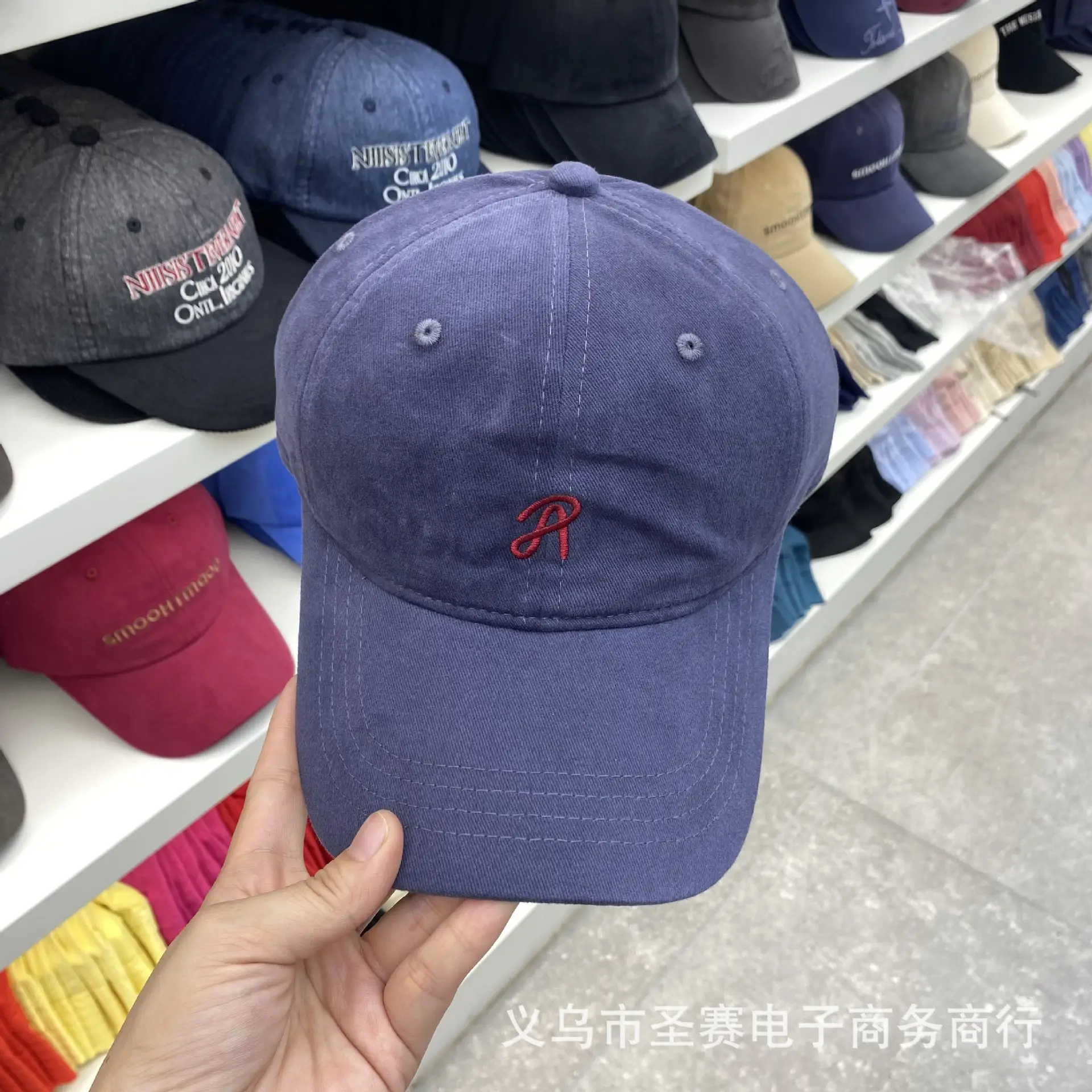 Women Baseball Cap Black Embroidered Sun Protection