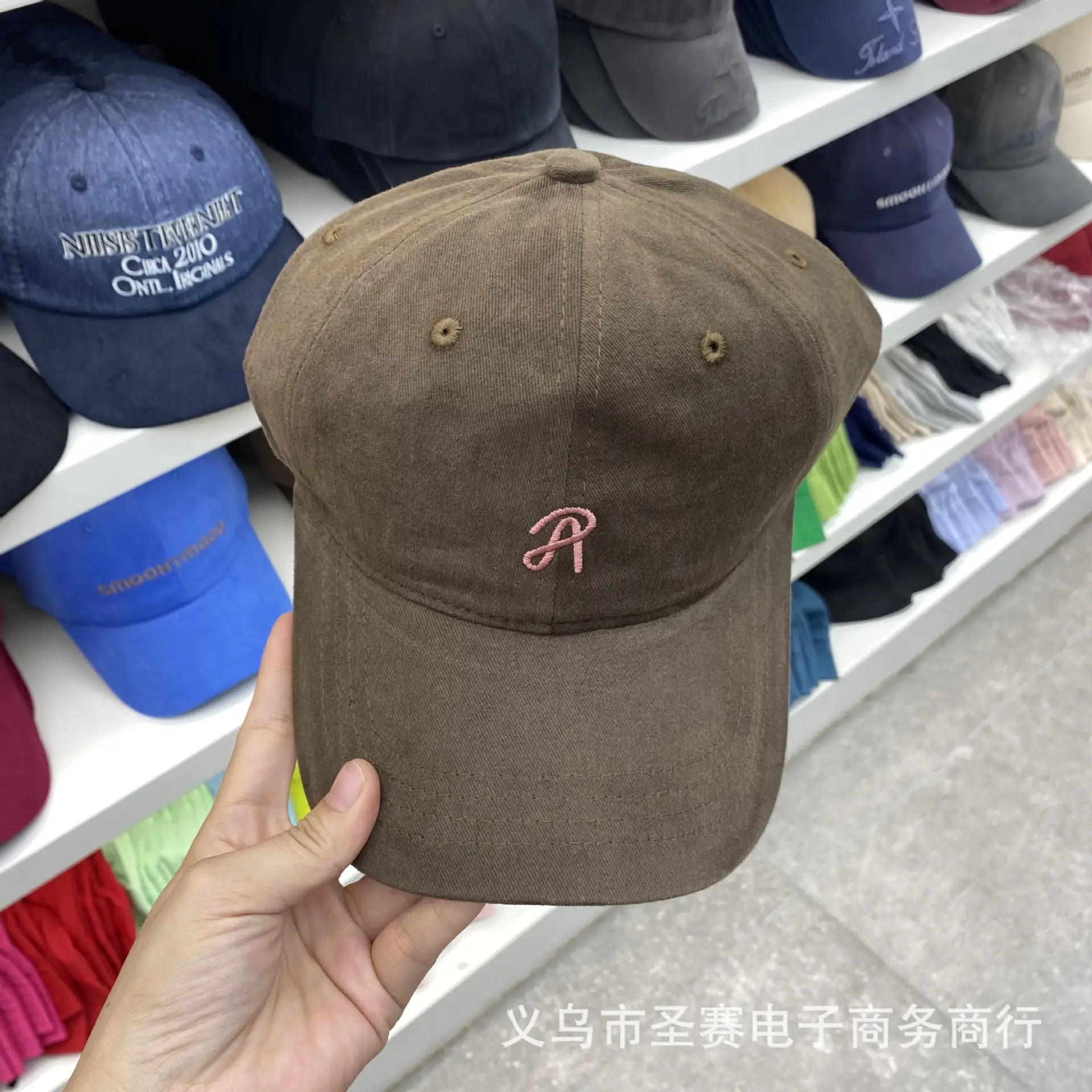Women Baseball Cap Black Embroidered Sun Protection