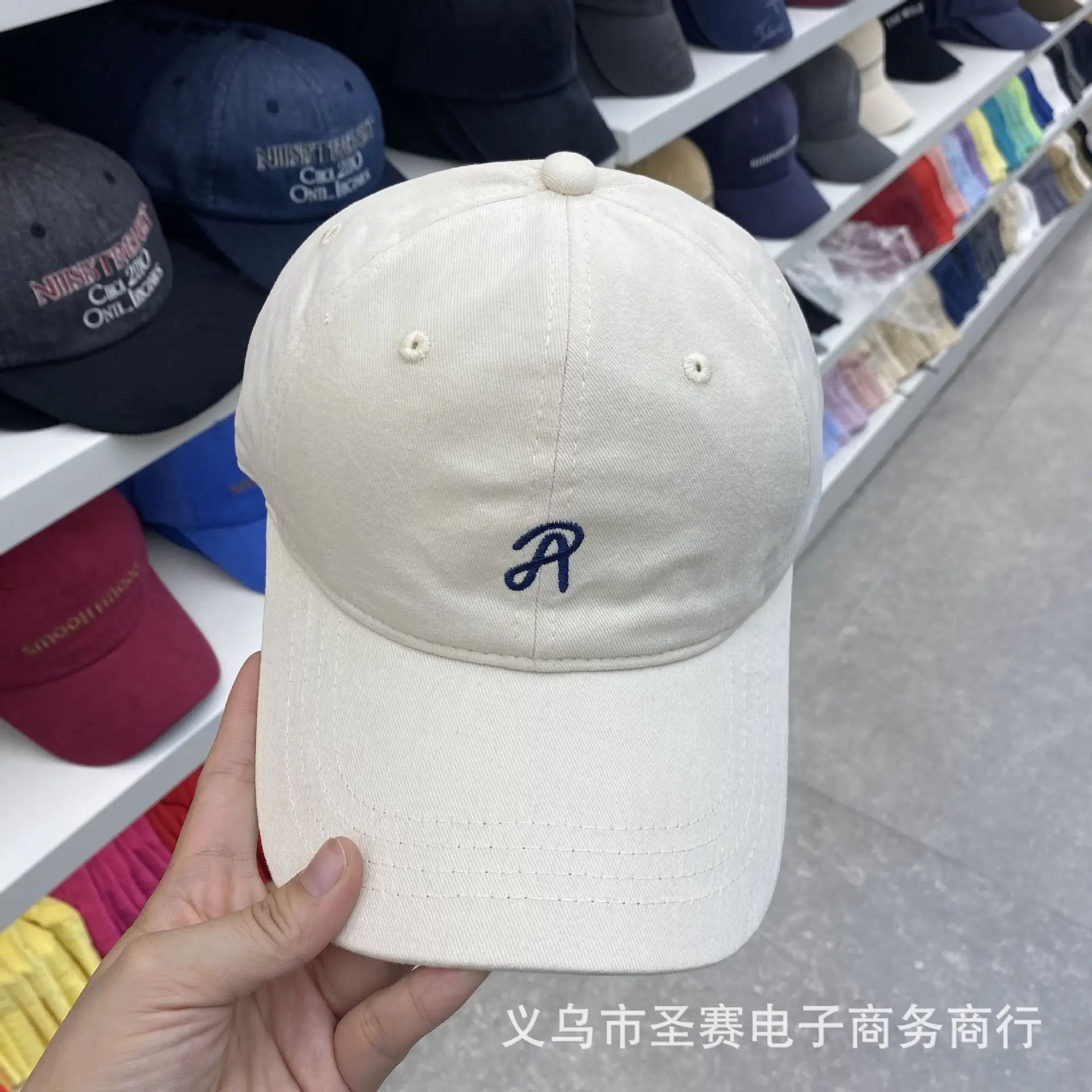 Women Baseball Cap Black Embroidered Sun Protection