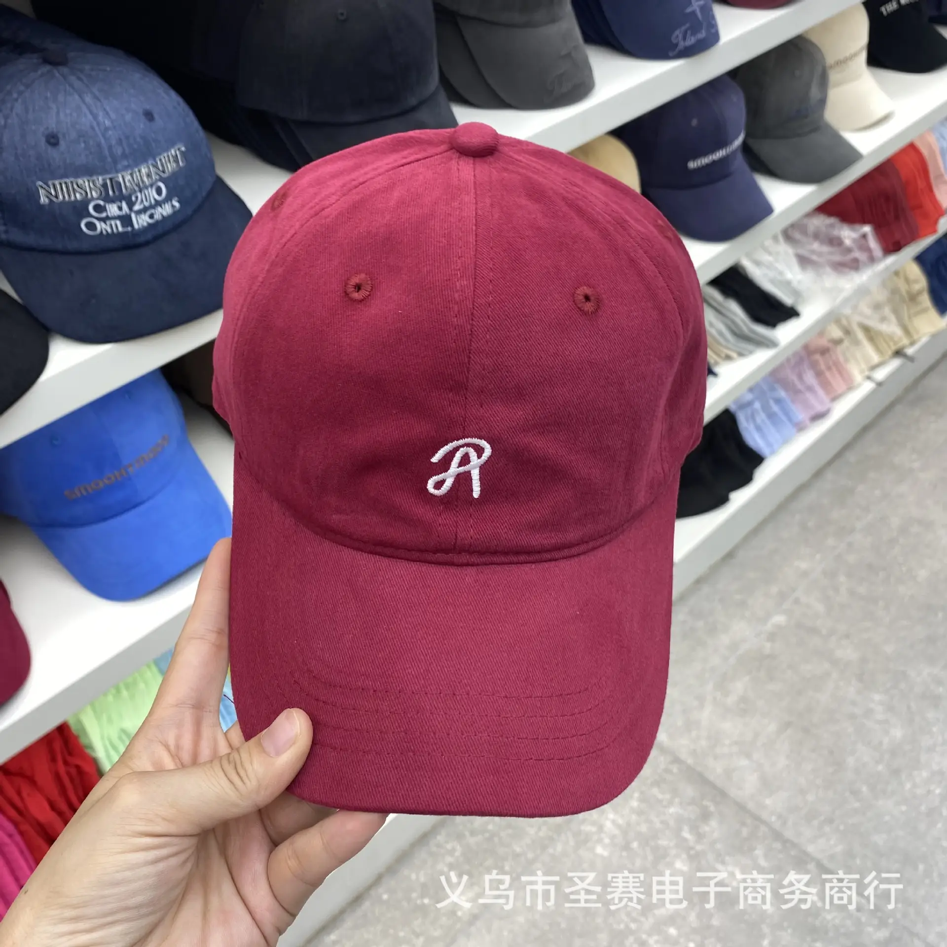 Women Baseball Cap Black Embroidered Sun Protection