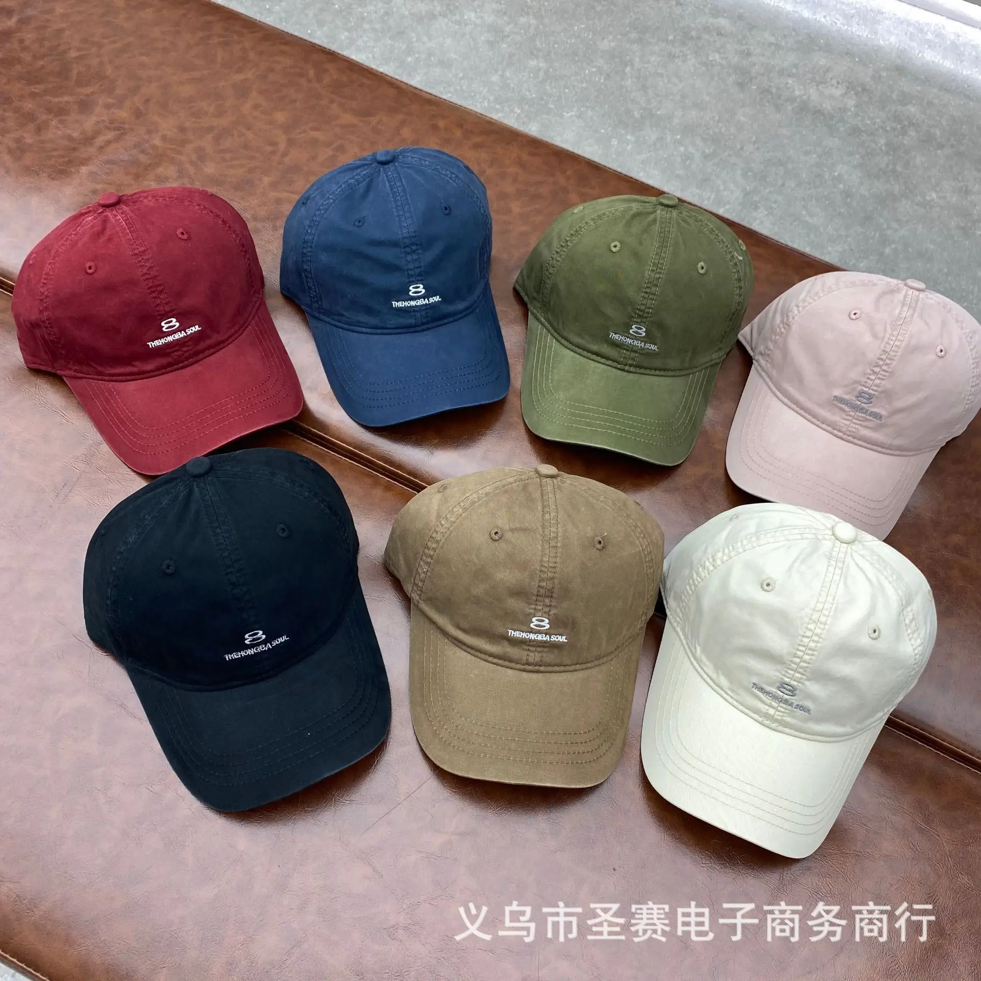 Unisex Japanese Korean Baseball Cap with 8 Embroidery