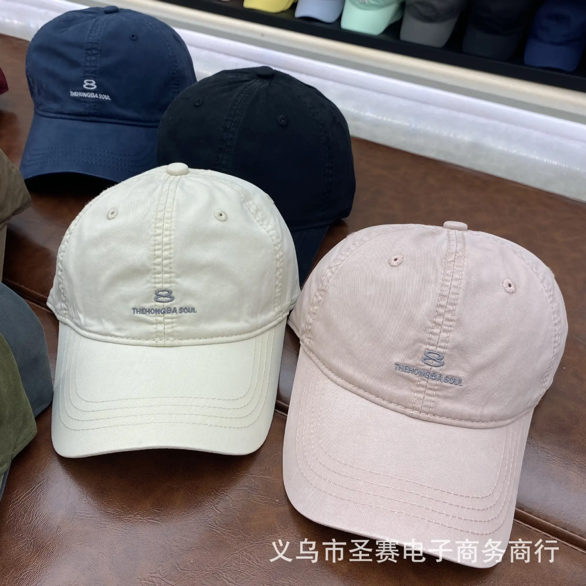 Unisex Japanese Korean Baseball Cap with 8 Embroidery